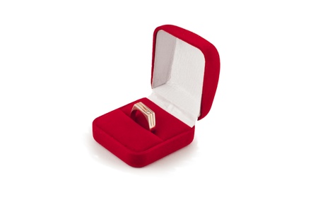 ring in a boxの写真素材