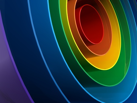 Close up of a abstract colorful rainbow texture