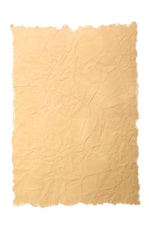 old paper texture isolated on a white backgroundの写真素材