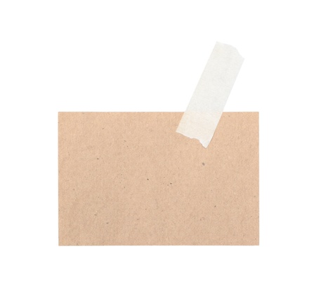 various old note paper isolated on a white backgroundの写真素材