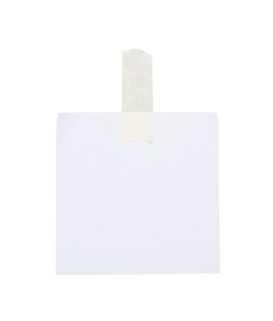 various white note paper isolated on a white backgroundの写真素材