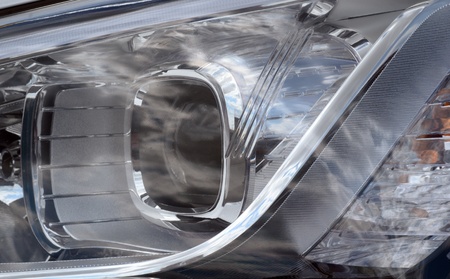 detail of a luxury car on a backgroundの写真素材