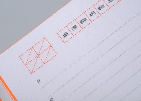 close-up diary page on a backgroundの写真素材