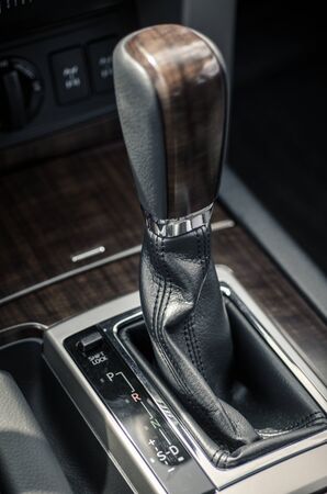 automatic transmission close-upの写真素材