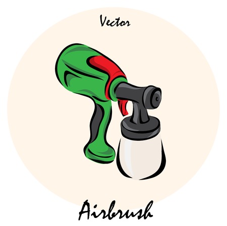  illustration. Illustration shows a construction tool Airbrushのイラスト素材
