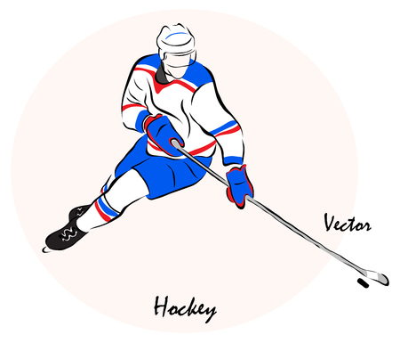 Vector illustration. Illustration shows a Winter sports competition Games. HockeyÂのイラスト素材