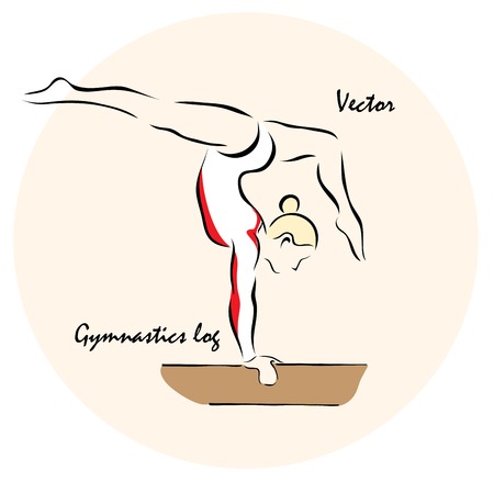 Vector illustration. Illustration shows a Summer sports competition Sports. GymnasticsÂのイラスト素材