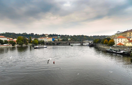 landscapes of Prague. Backgroundのeditorial素材