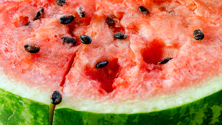 Ripe cut watermelon. Nature food backgroundの写真素材