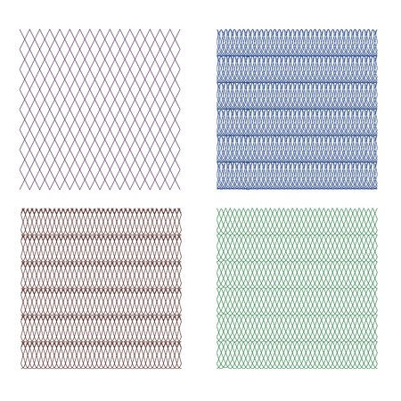 background for certificate, voucher, note, guilloche pattern,のイラスト素材