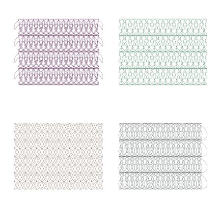 background for certificate, voucher, note, guilloche pattern,のイラスト素材