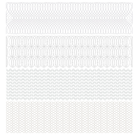 Guilloche Background Pattern For Certificate Vector Illustration,のイラスト素材