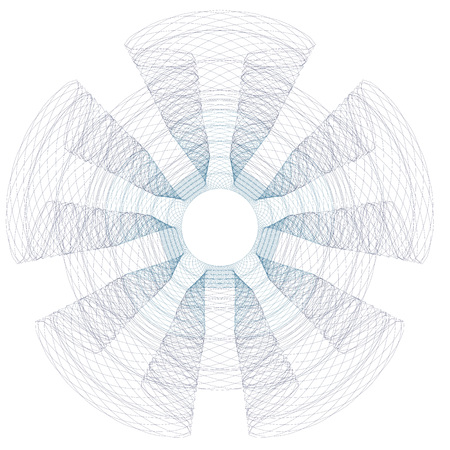 Guilloche Pattern Rosette for Certificate, Play Money or Other Security Papers - Vector Illustration,のイラスト素材