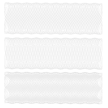 Guilloche Background Pattern For Certificate Vector Illustration,のイラスト素材