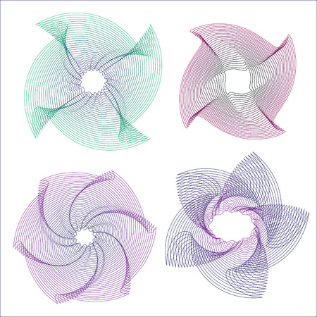 Guilloche Pattern Rosette for Certificate, Play Money or Other Security Papers - Vector Illustration,のイラスト素材