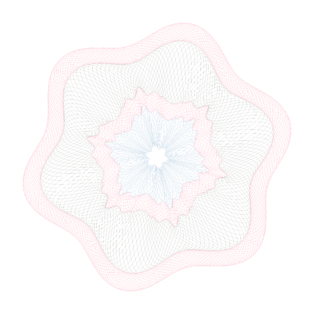Watermark, guilloche design for background certificate, diploma,のイラスト素材