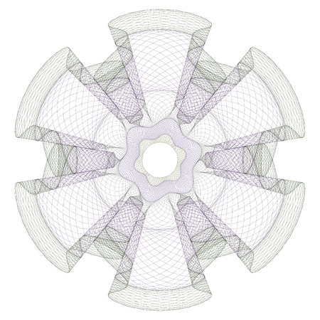 Watermark, guilloche design for background certificate and diploma.のイラスト素材