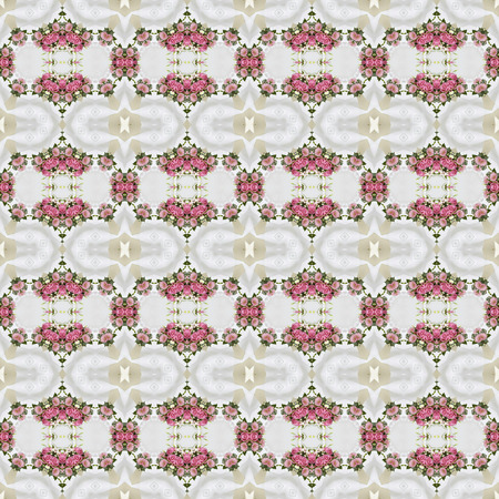 Seamless background pattern. Irregular decorative geometric mosaic art tile pattern from uneven...