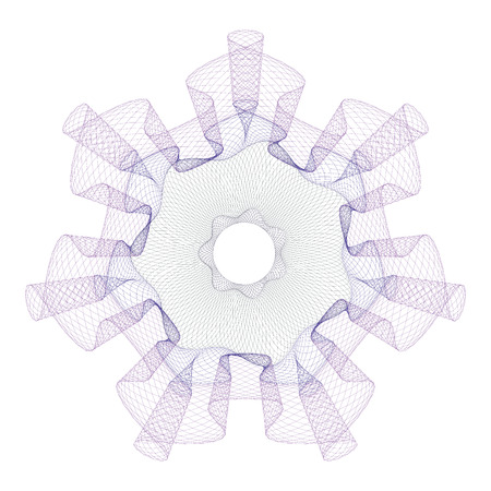 Watermark, guilloche design for background