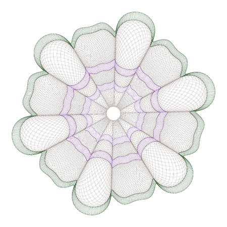 Watermark, guilloche design for background certificate, diploma,のイラスト素材