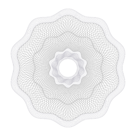 Watermark, guilloche design for background certificate, diploma,のイラスト素材