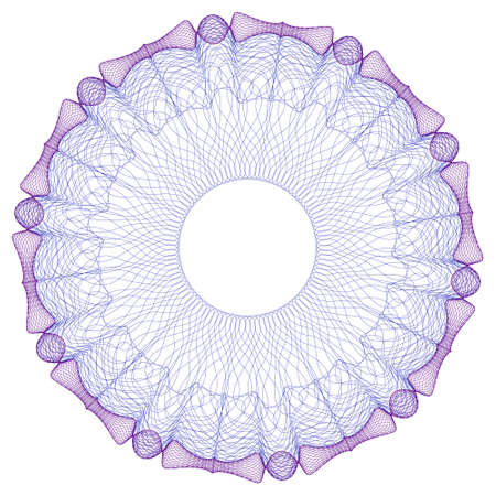 Guilloche background for certificate, design element, Watermark,のイラスト素材