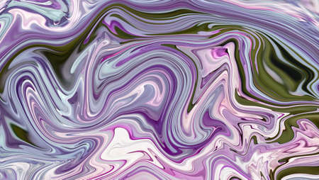 Luxury abstract fluid art painting background, violet and gold marble acrylic paint. Template for banner, poster design.の写真素材