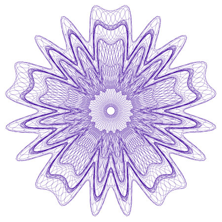 watermark. Guilloche rosette element. Digital watermark for Security Papers. It can be used as a...