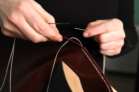 Leather Crafting Leather Artisan Background Photo