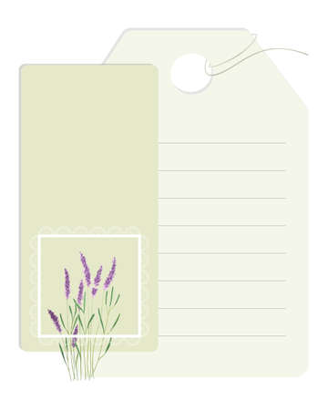 Collage To do list , planner note-taking , openwork lace frame , lavender watercolor, ideas, plans, reminders. Vector illustrationのイラスト素材