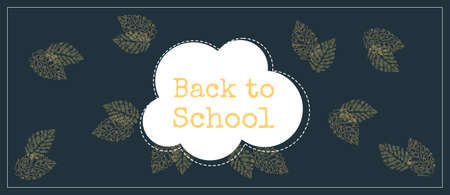 Welcome Back to School banner. Vector illustrationのイラスト素材