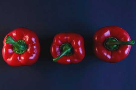 Three peppers.の写真素材