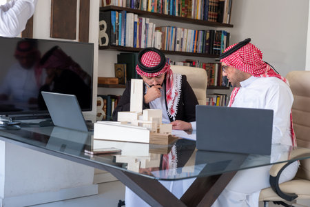 Communication while working is the best way to achieve the highest work quality and increase enthusiasmの写真素材