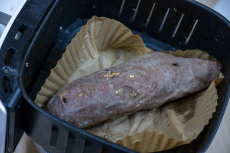 Air-Fried Sweet Potato Fries: A Healthier Twist on a Classic Favoriteの写真素材