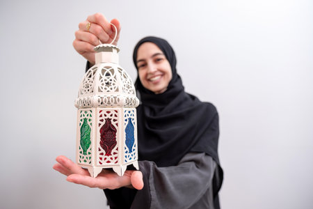 Let the light of the fanous illuminate our hearts with peace and happiness this Ramadan and Eidの写真素材