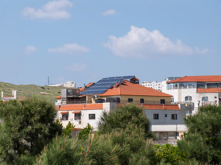 Domestic usage of PV panels on top of building