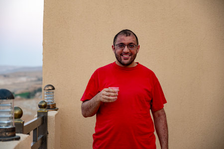 Portrait for male smilingの写真素材