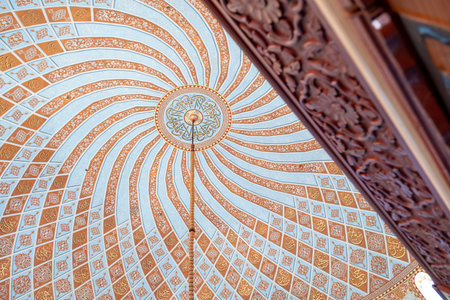 Masjid dome with names for allahの写真素材