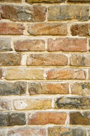 vertical red brick wall background