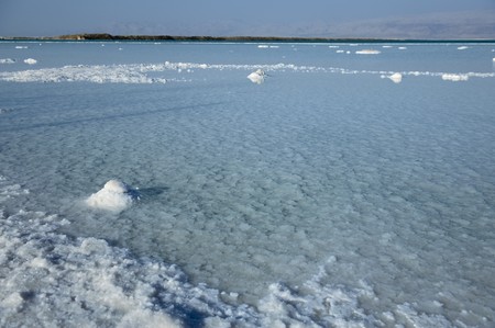 Dead Sea landscape in Israelの写真素材