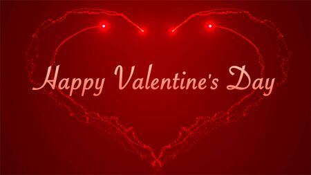 Hearts. Valentines Day abstract background with hearts, Doodles and curls. Be my Valentine.の写真素材