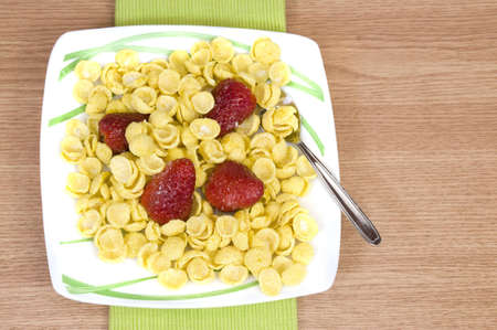 cereals with strawberries