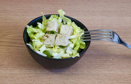 light salad with tofu cheeseの写真素材