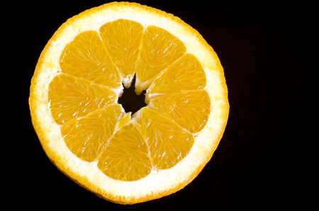 perfect orange sliceの写真素材