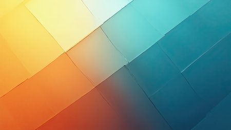 abstract background with multicolored squares in a modern style.の素材