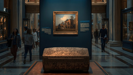 Interior of the Museum of Natural History.の素材