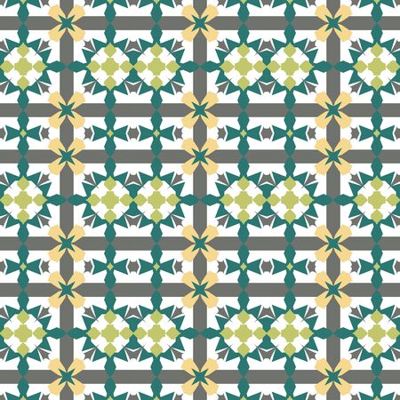 Colorful abstract background, Art Deco Pattern Of Geometric Elements.Seamless geometrical pattern. for textile, wrapping, wallpaper, background fills and design.のイラスト素材