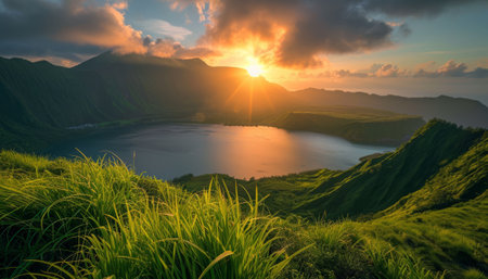 pictures of beautiful and amazing natural scenery, unique tourist attractions that many people likeの素材