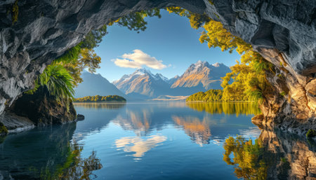 pictures of beautiful and amazing natural scenery, unique tourist attractions that many people likeの素材