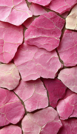A close-up image of pink and white flower petals forming a mosaic pattern.の素材